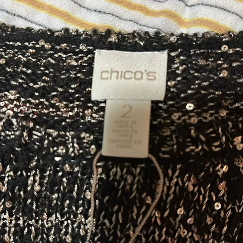 NWT Chico's Shelley Pullover Cold Shoulder Size L - Picture 5 of 7